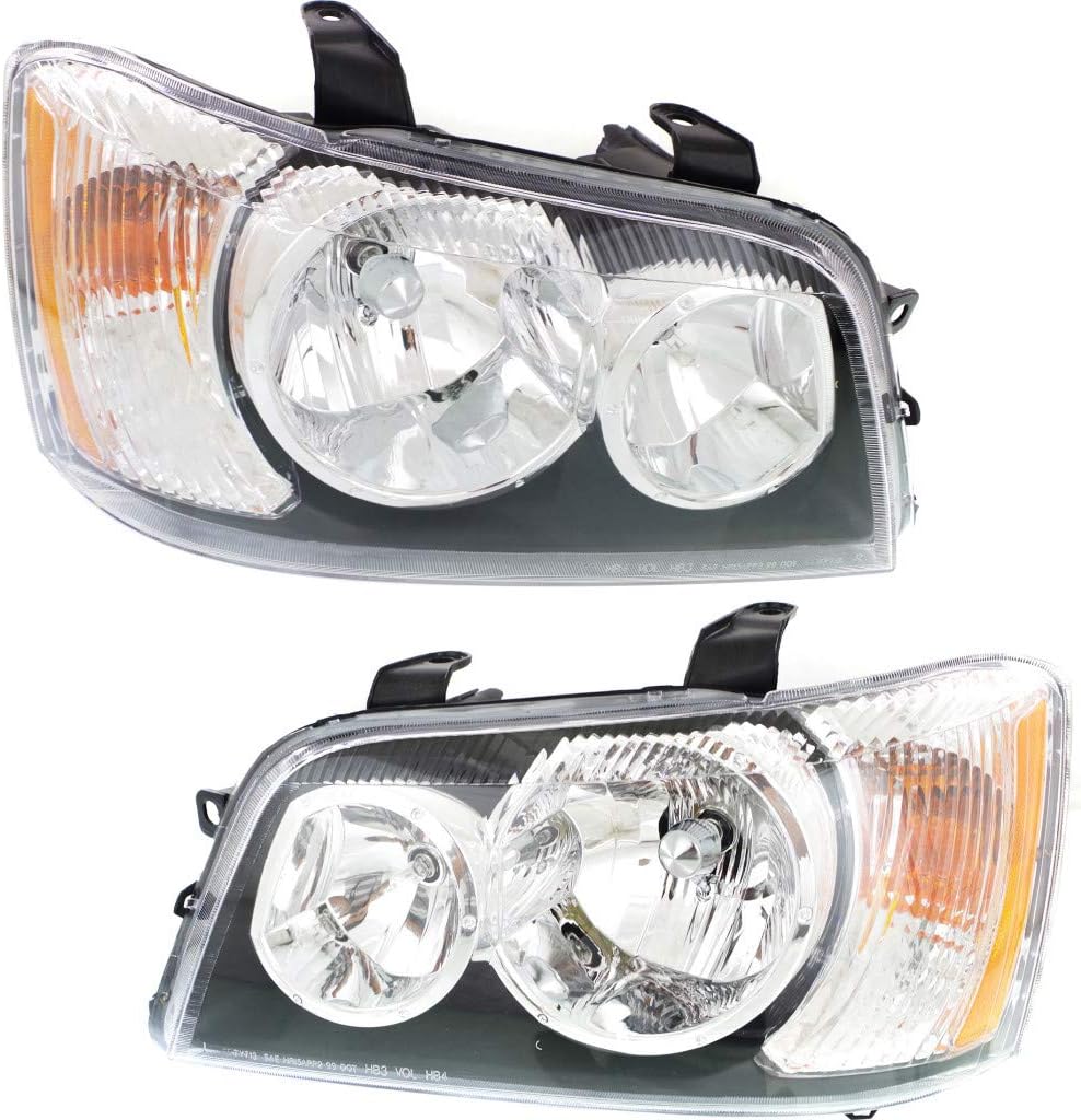 2001 2002 2003 Toyota Highlander Headlight Assembly Driver and Passenger Side F351