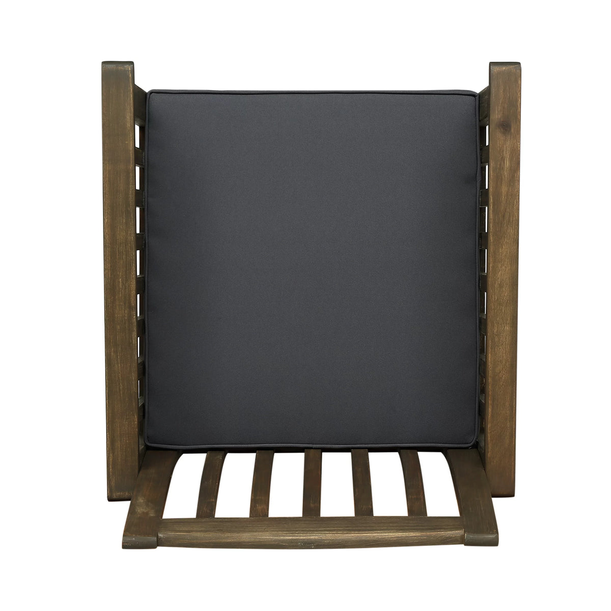 Acacia Wood Outdoor Dining Chairs with Cushion, Set of 2 Q551337