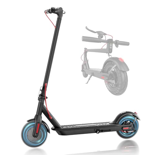 19MPH 17-Mile Range 430W Peak Motor Foldable Electric Scooter with 10" Tires & Dual Braking System J75747