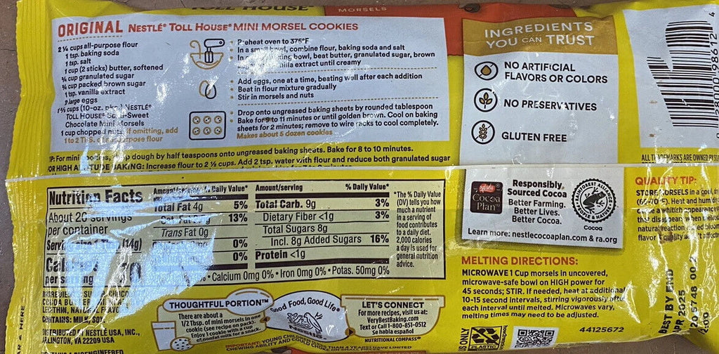 2x 10 oz Semi Sweet MINI Morsels Baking Chocolate Chips 2 PACK M794639