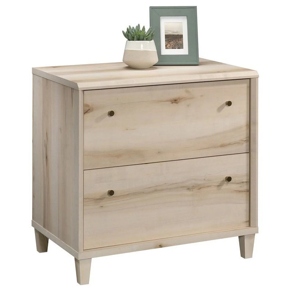 Contemporary Engineered Wood Lateral File Cabinet in Maple K401