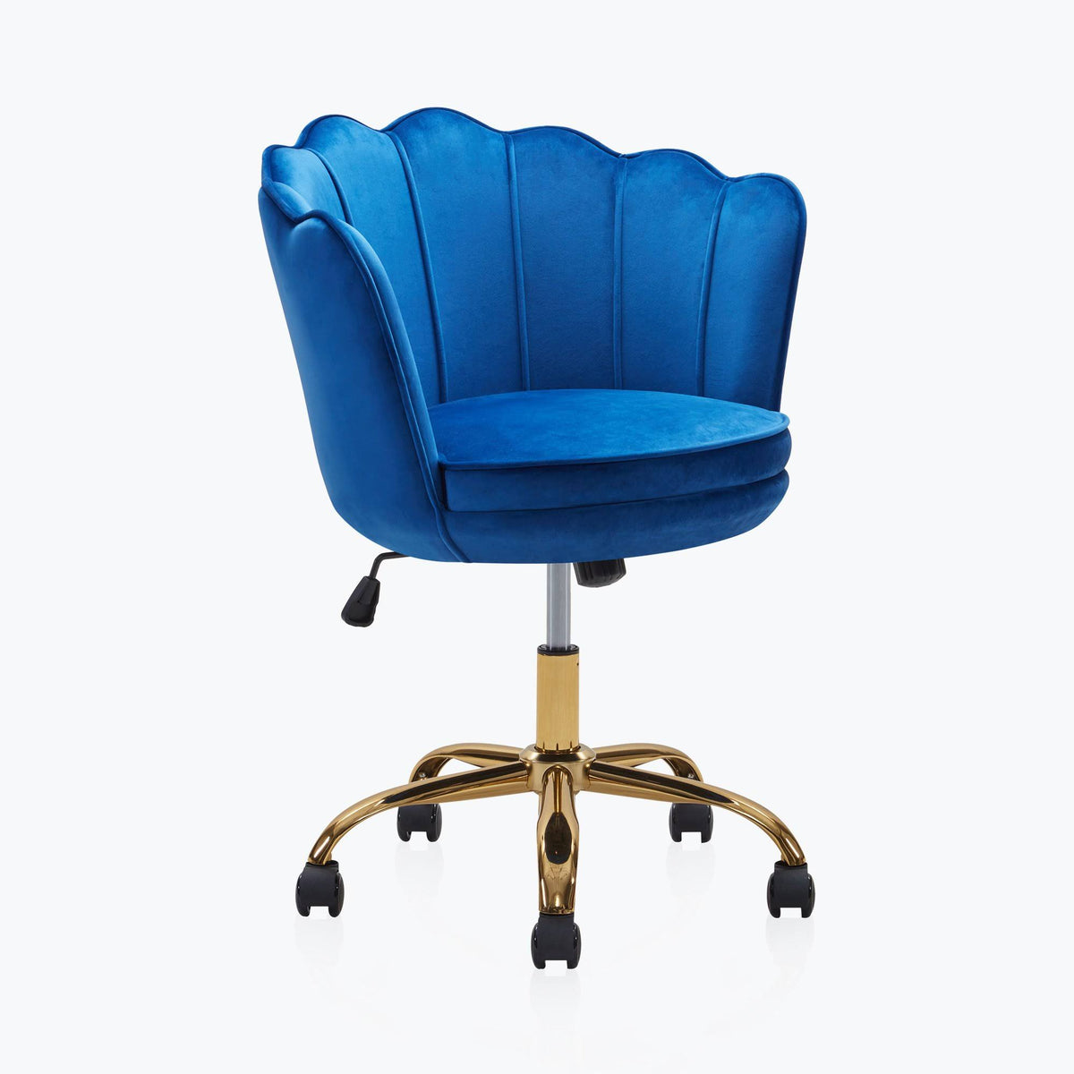 Blue Velvet Swivel Desk Chair H7132