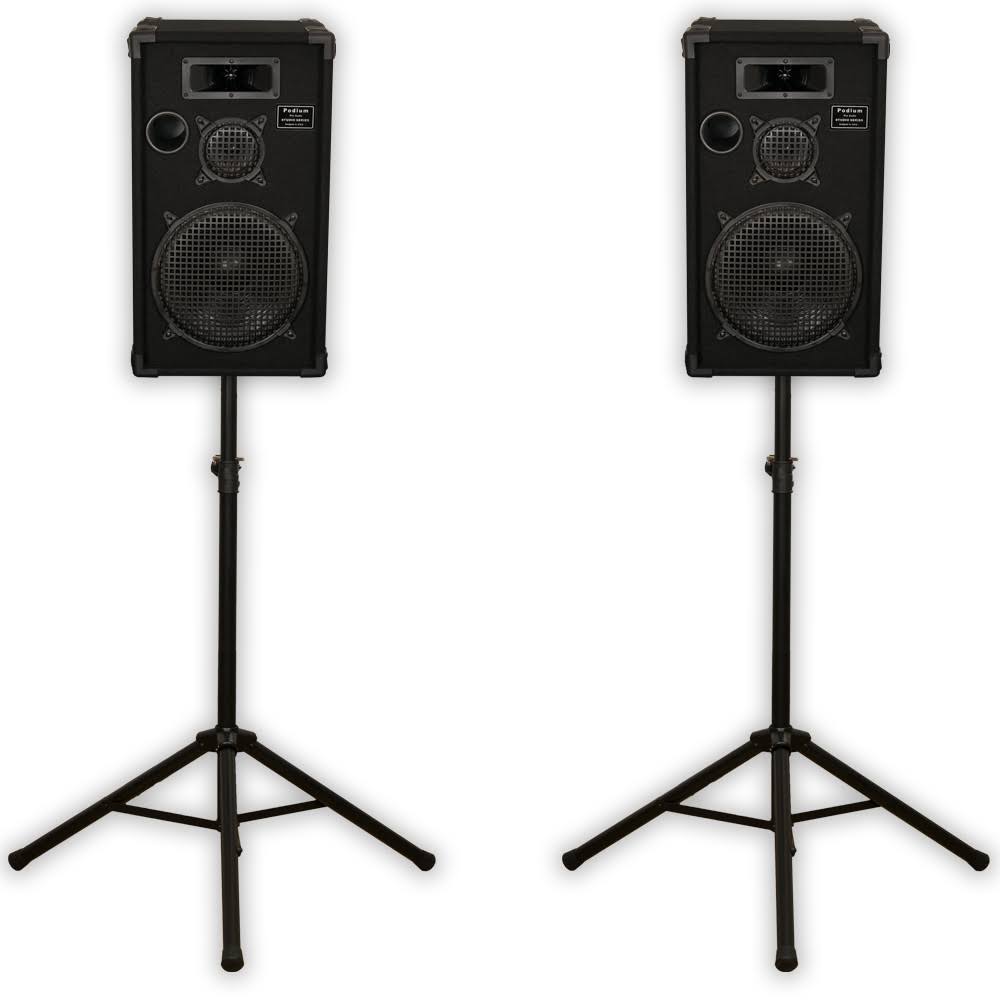 Passive Speakers Three Way Pair with Stands 1000 Watts C527