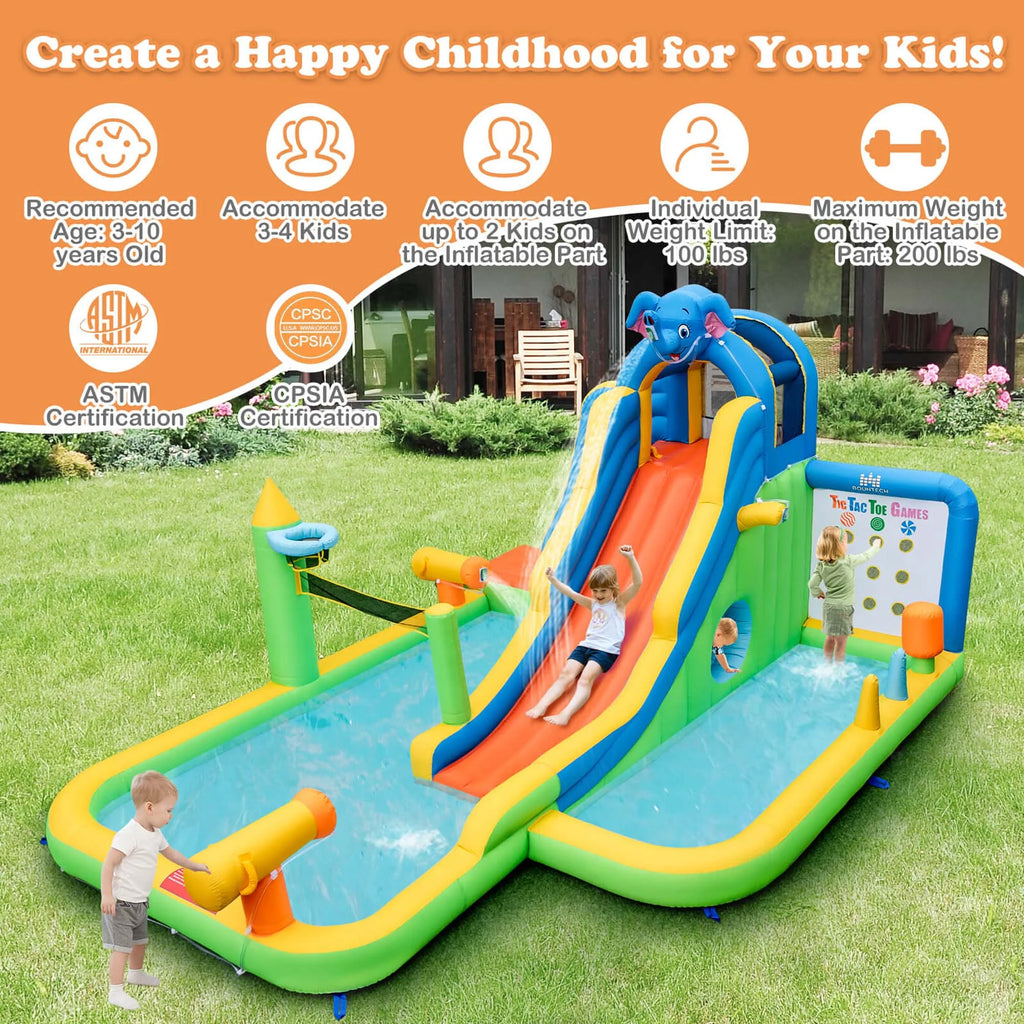 Inflatable Water Slide Splash Pool L542063