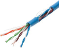 1000ft Cat5e Blue Solid 24AWG Shielded FTP Bulk Network Wire R8997