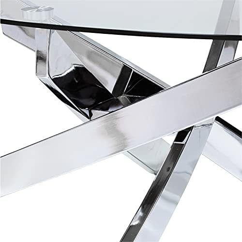 Chrome Metal Coffee Table U934