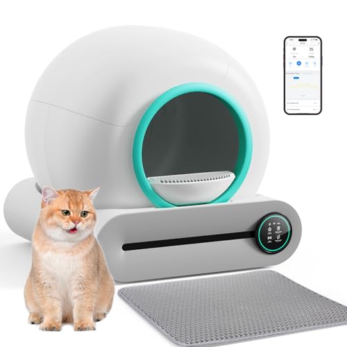 Green Self Cleaning Automatic Cat Litter Box with Mat & Liners B8960