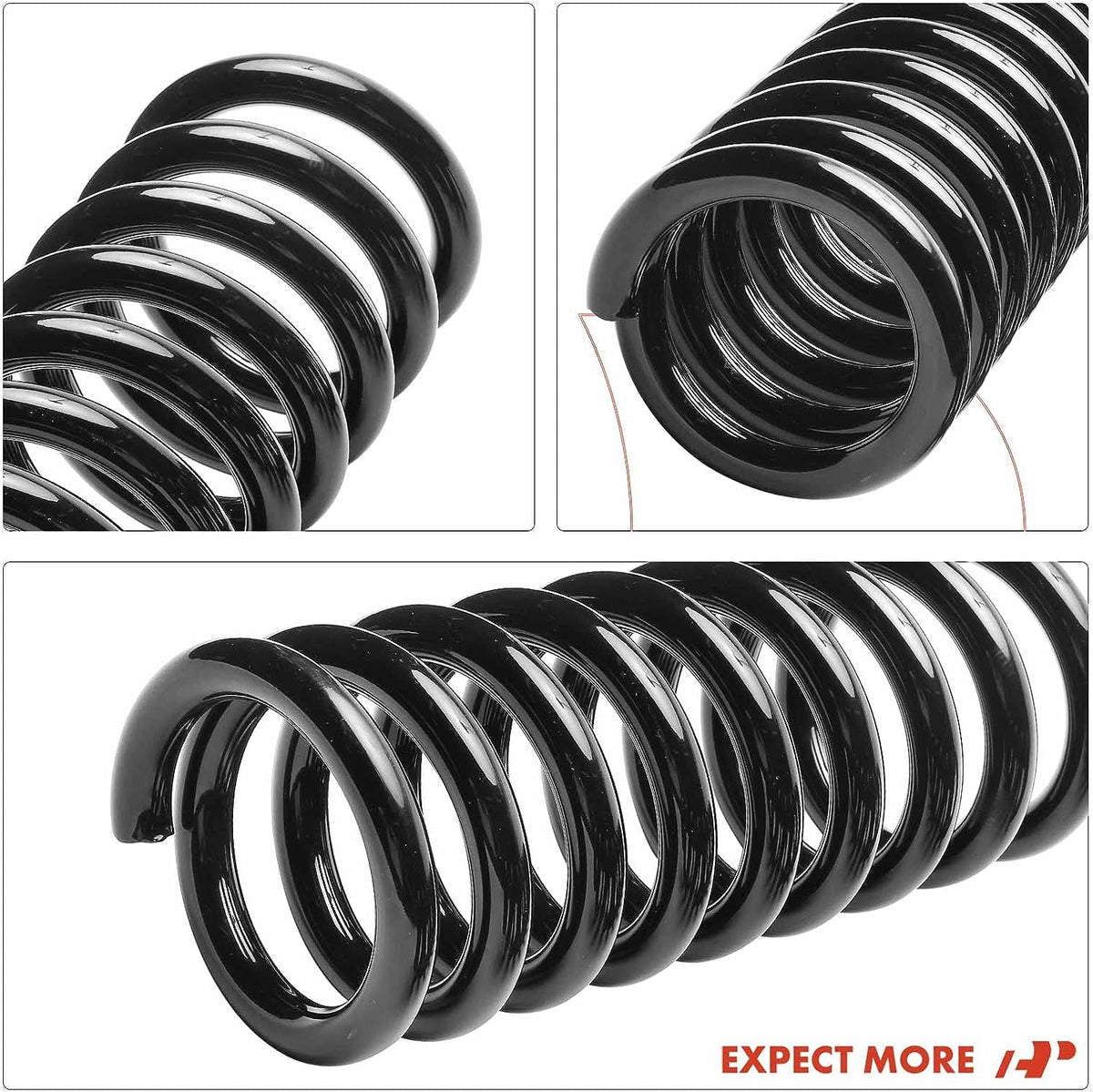 2Pcs Rear Left and Right Suspension Coil Spring Set N84149
