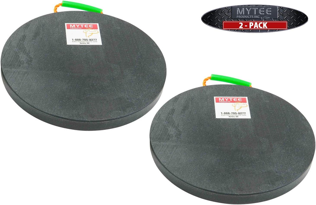 Round Outrigger Pad 18" Diameter, 1.5" Thick, 50,000 lbs WLL, 2 Pack V8336