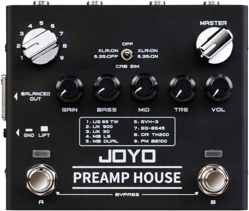 Dual Channel Cabinet Simulator Pedal for Electric Guitar Z164