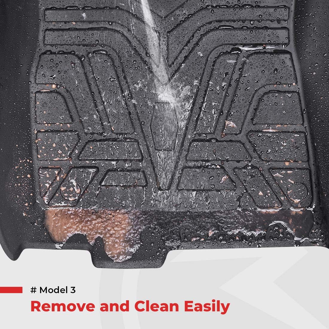 All-Weather 3D Full Cover Waterproof TPE Floor Mats V196194
