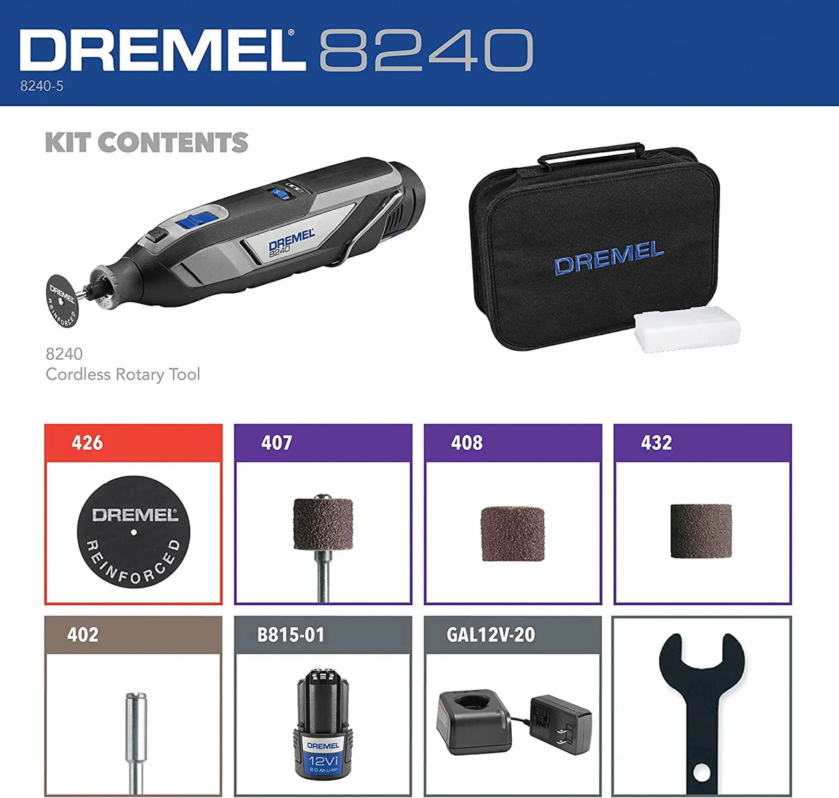 12V Cordless Rotary Tool Kit D553