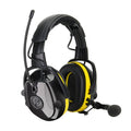 Yellow Electronic Ear Muff with Bluetooth and AM/FM Radio, NRR 24 I422