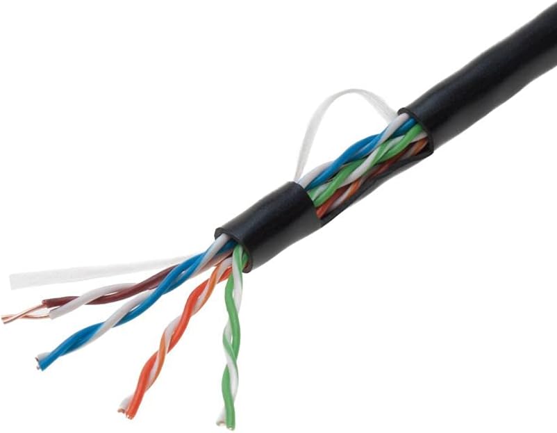1000ft Cat5e Blue Solid 24AWG Shielded FTP Bulk Network Wire R8997