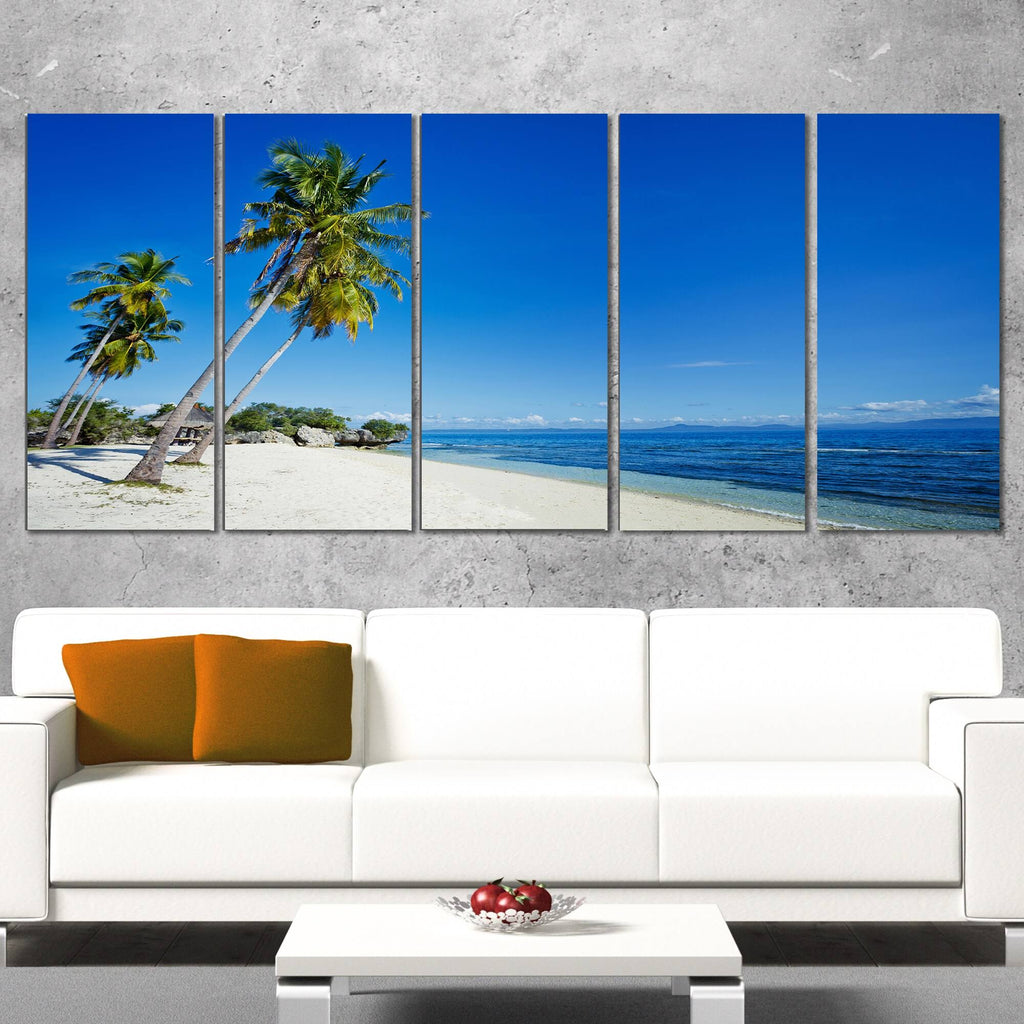 Canvas Artwork Print 60 in. Wide x 28 in. High 5 Equal Panels T45456
