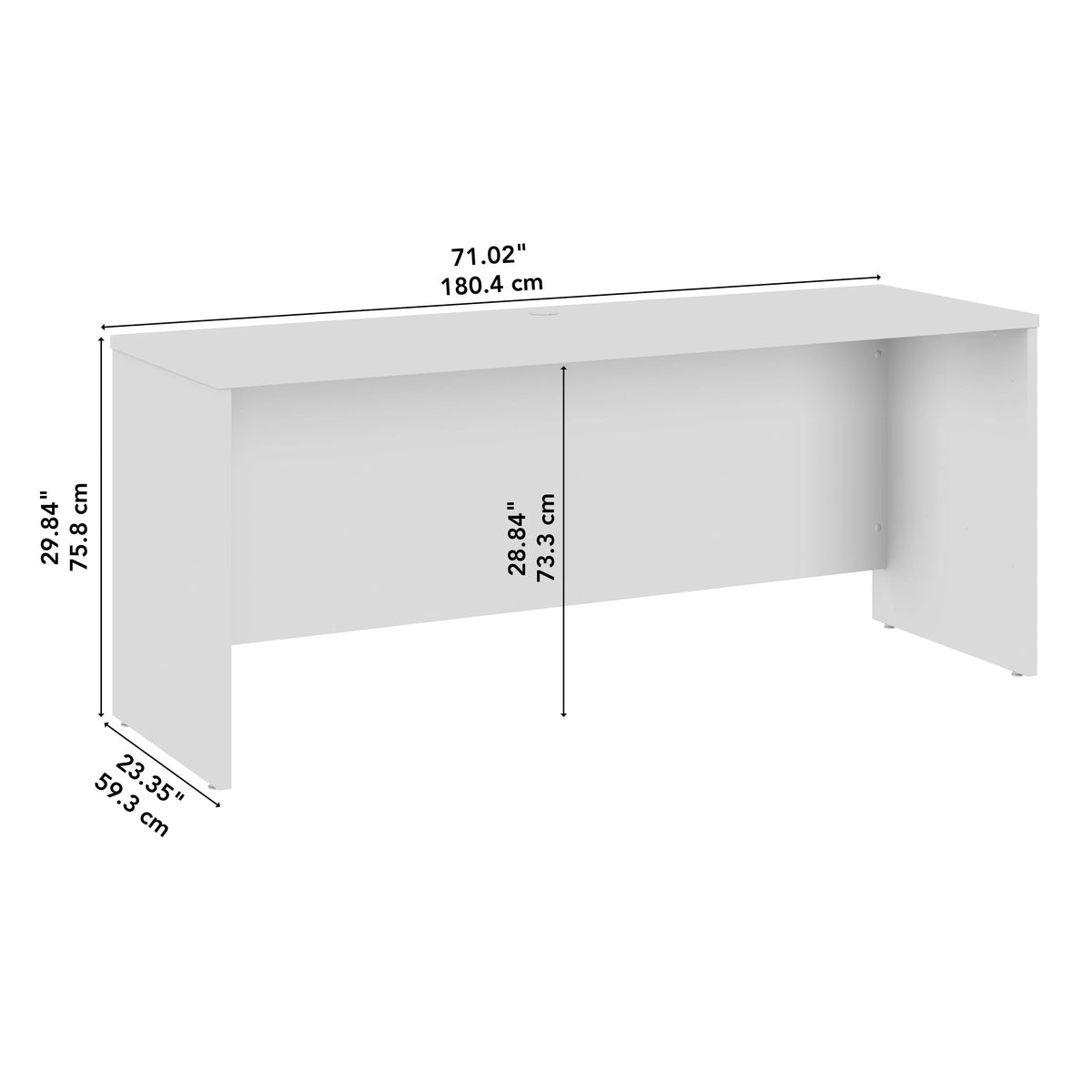 72W x 24D Credenza Desk G83854