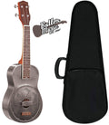 Concert-Scale Brushed Metal Resonator Ukulele A6562
