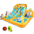 8-in-1 Inflatable Water Slide Park with Splash Pool U4544