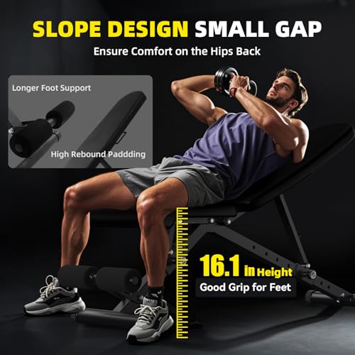 Adjustable Strength Training Weight Bench S73210