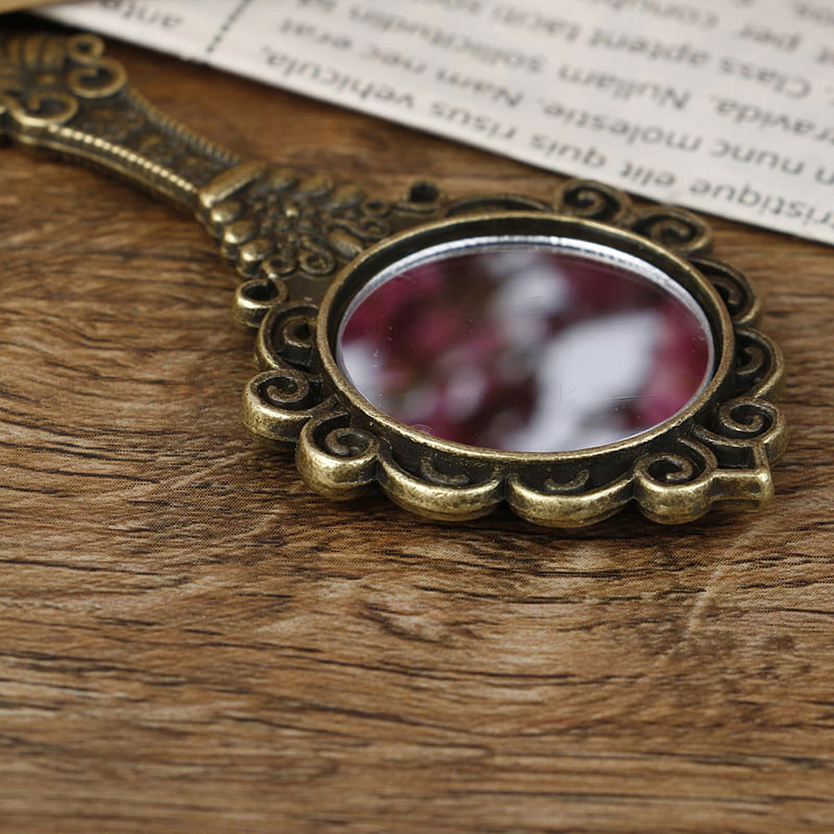 Vintage Metal Frame Mirror Dollhouse Miniature Bathroom Furniture V558613