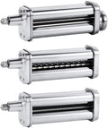 Pasta Maker Attachments Set including Pasta Sheet Roller Spaghetti Cutter Fettuccine Cutter Y975