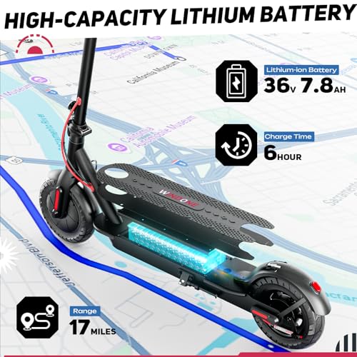 19MPH 17-Mile Range 430W Peak Motor Foldable Electric Scooter with 10" Tires & Dual Braking System J75747
