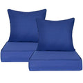 Tan Olefin Fabric Deep Seat Cushion Set of 2 R46259