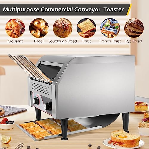 Conveyor Toaster 450 Slices/Hour 2600W Heavy Duty Commercial Toaster E49151