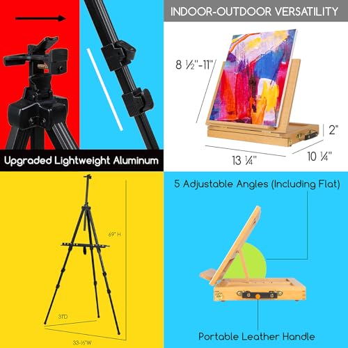 151pcs Art Supplies Painting Set with Easels and Paints R960