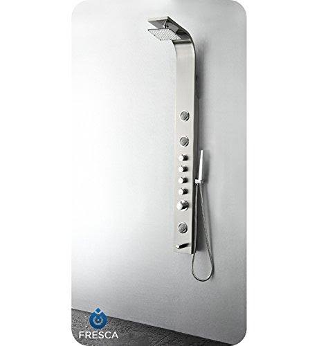 Stainless Steel Thermostatic Shower Massage Panel Q577134