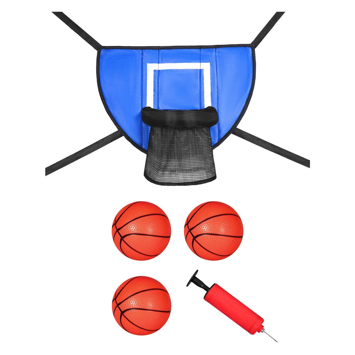 Blue 90x50cm Trampoline Basketball Hoop C64649