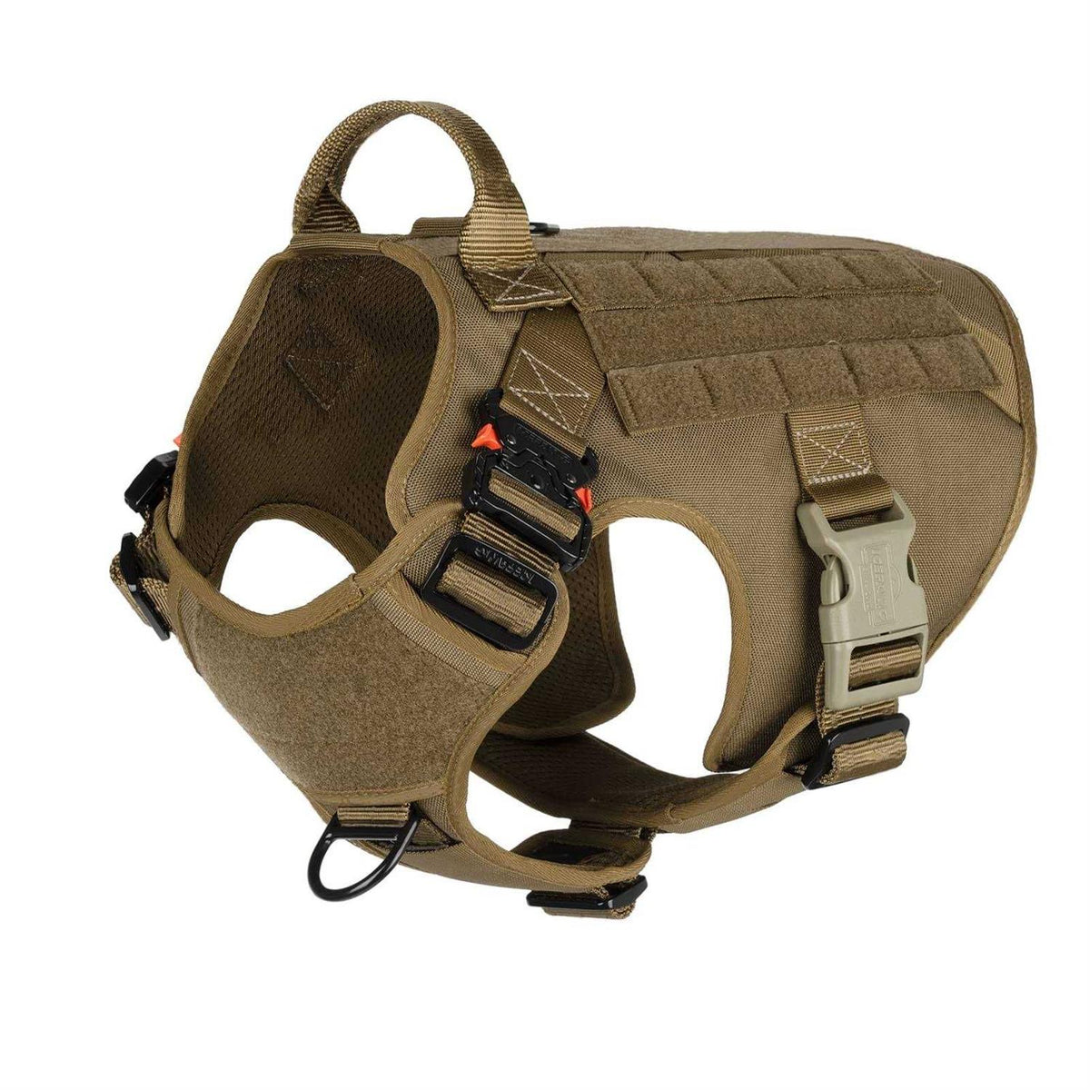 2X Metal Buckle Tactical Dog Harness with Handle N347