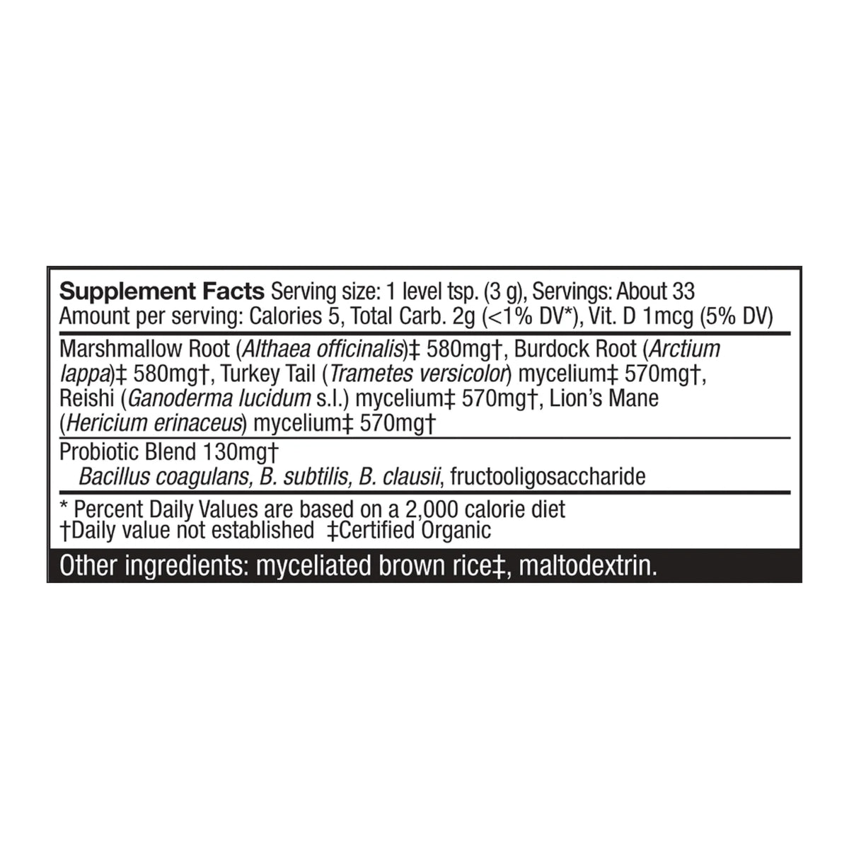 MycoBotanicals Microbiome Powder 3.5 oz E808