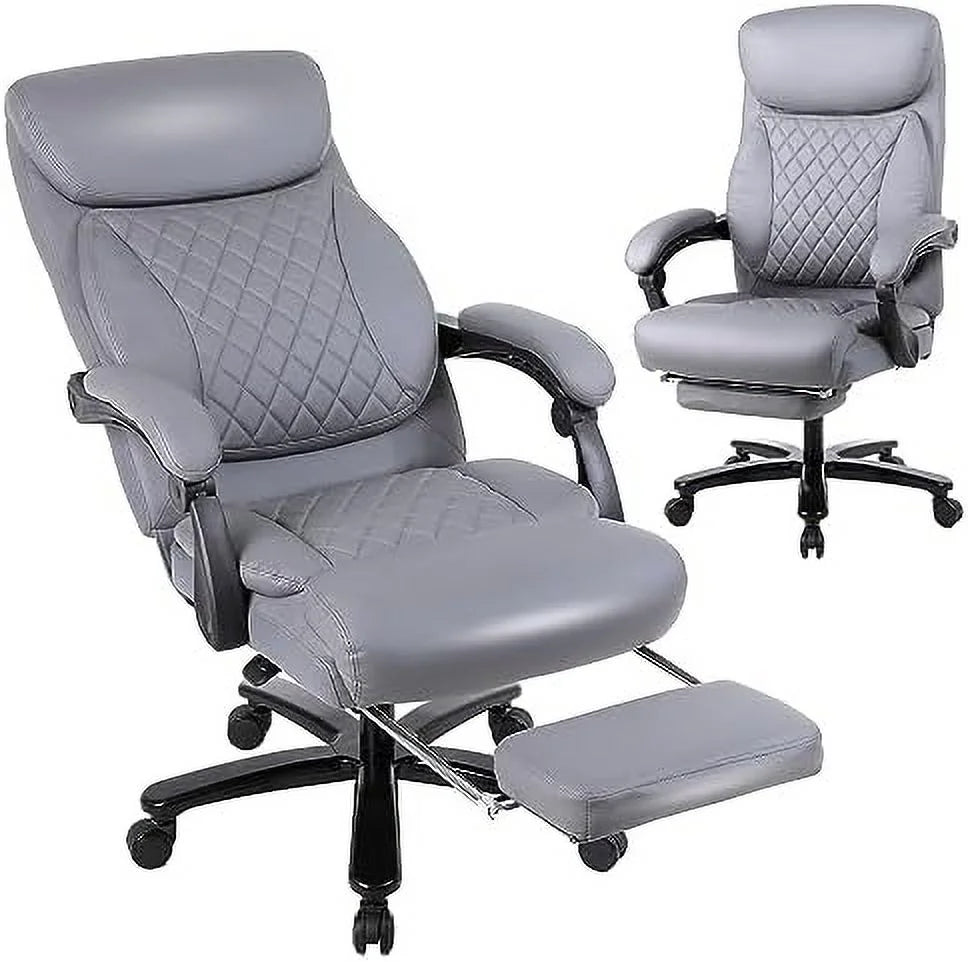 160° Reclining Oversized Ergonomic Office Chair with Footrest C1909