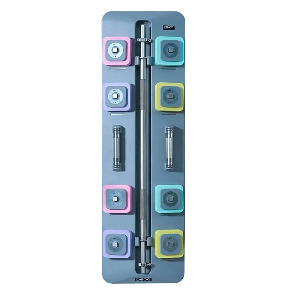 Adjustable Wall Mount Dumbbell & Barbell Set H8653