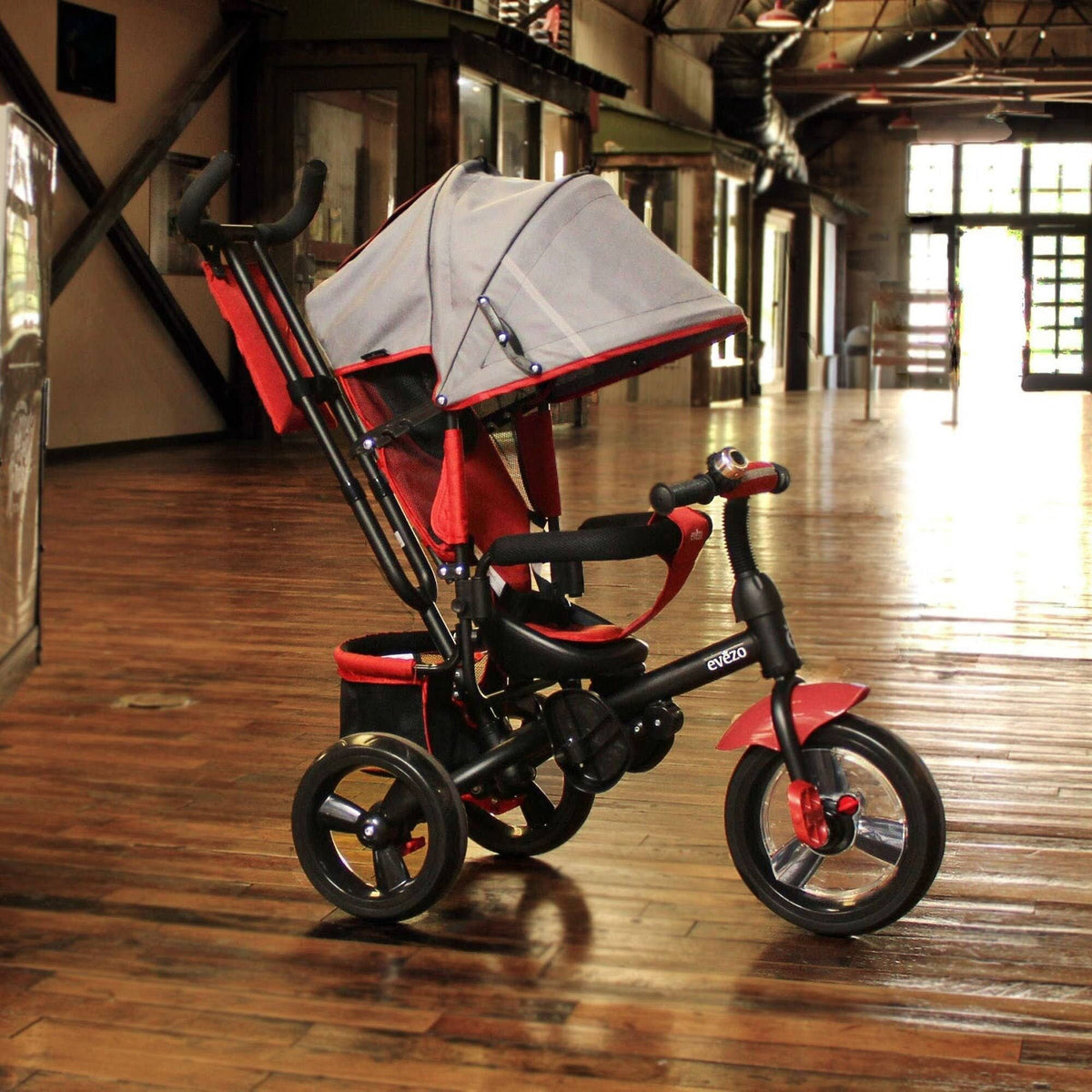 4-in-1 Stroller Trike with Full Canopy (Pink) V9497