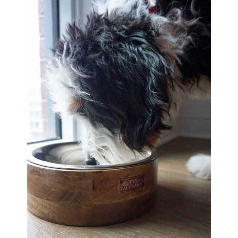 Wood Dog Bowl U885