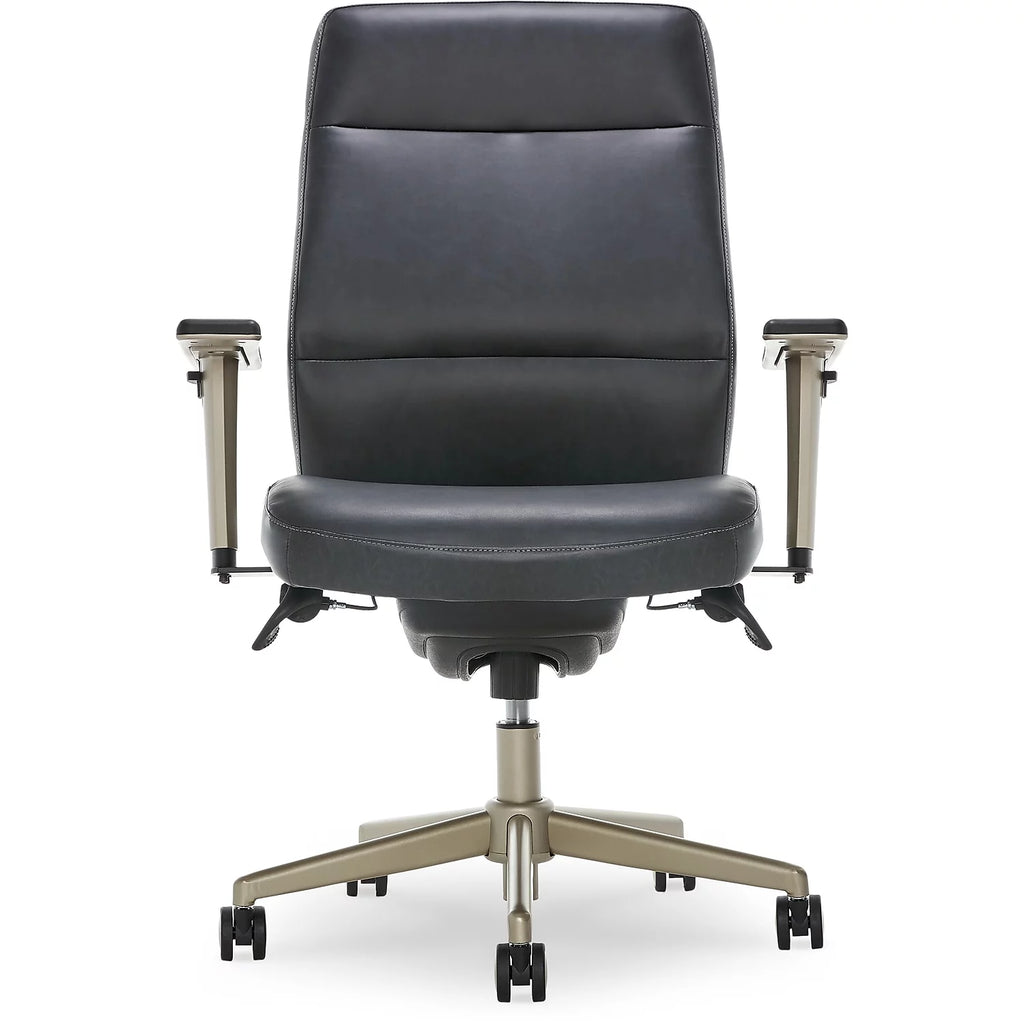 Black Faux Leather Ergonomic Swivel Executive Chair Q3137
