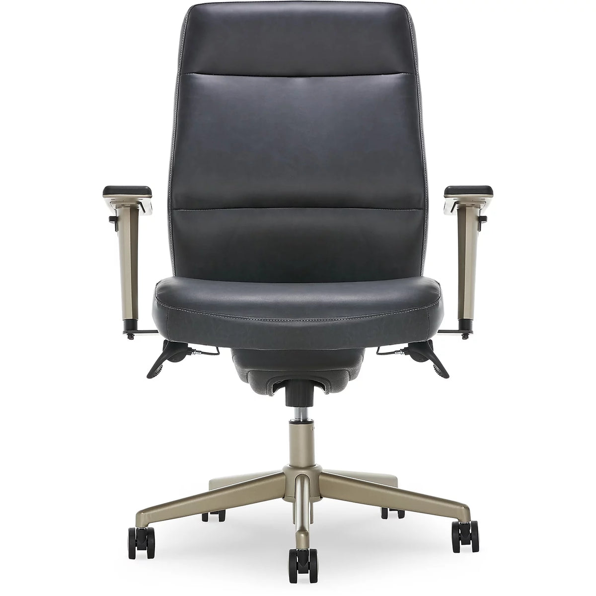 Black Faux Leather Ergonomic Swivel Executive Chair Q3137