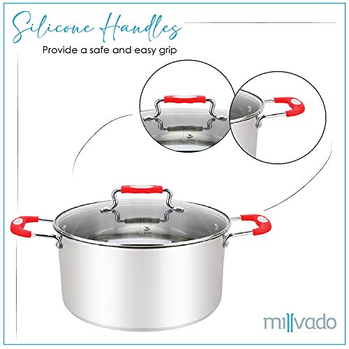 Stainless Steel Casserole Pot, 5 Quart Dutch Oven R9947