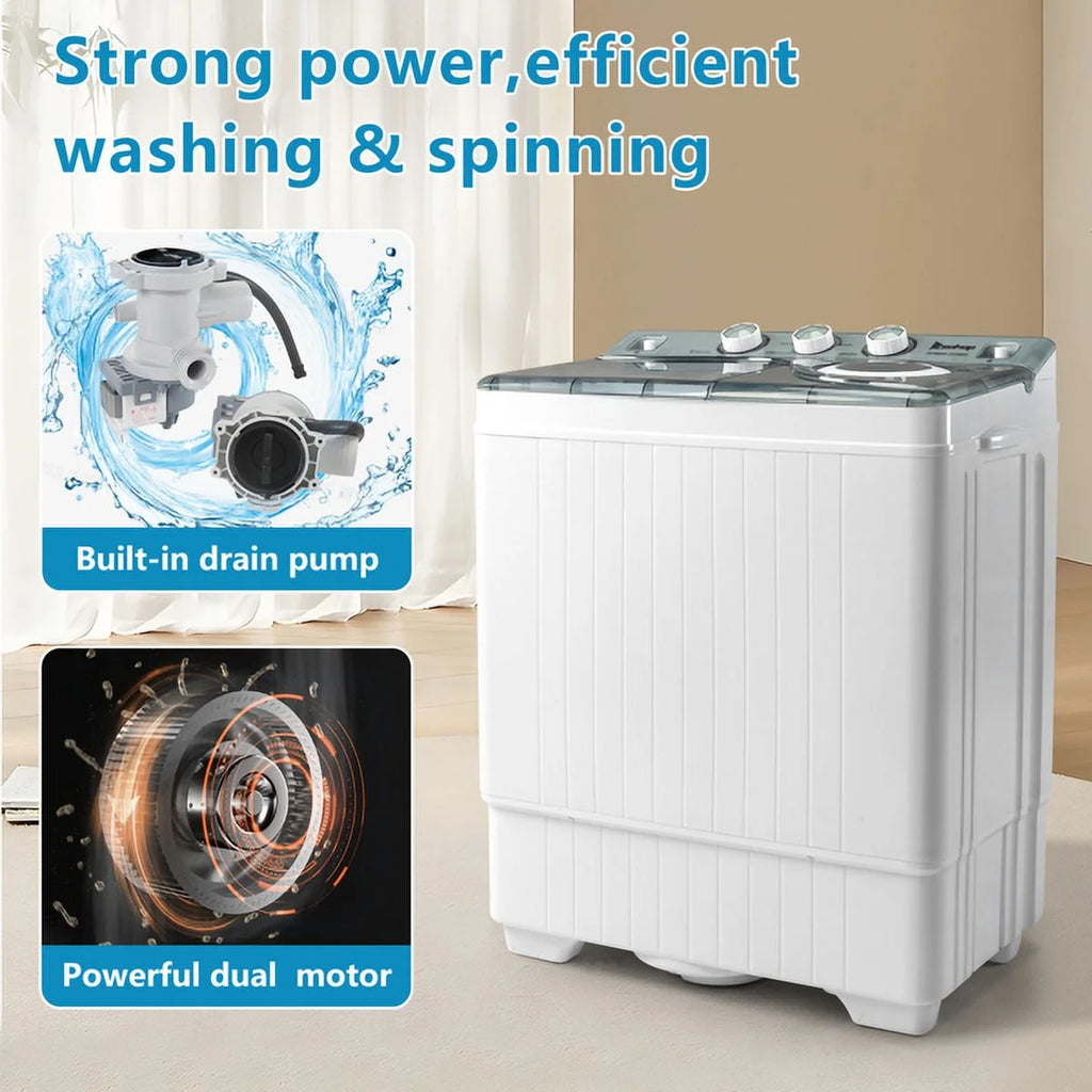 Portable 26lbs Washing Machine with Drain Pump L95539