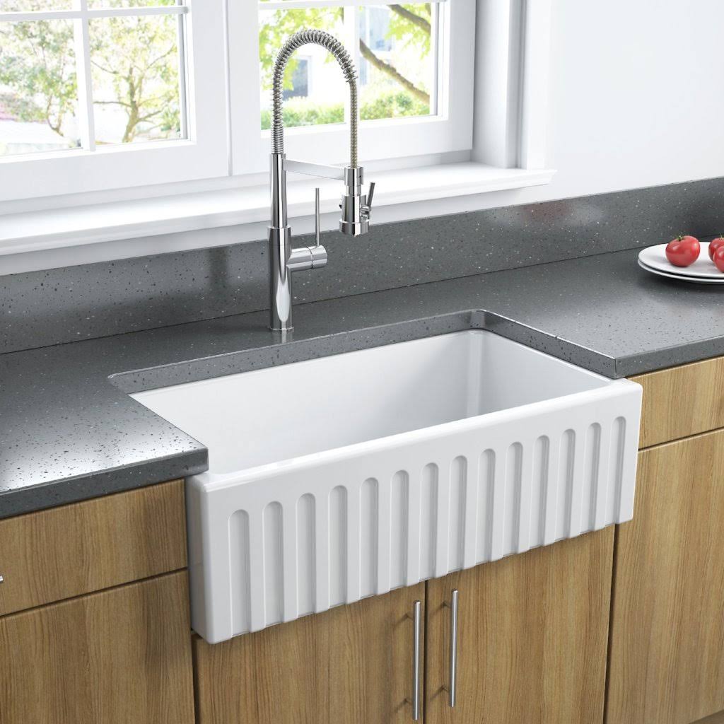 Reversible Fireclay Farmhouse Sink D569
