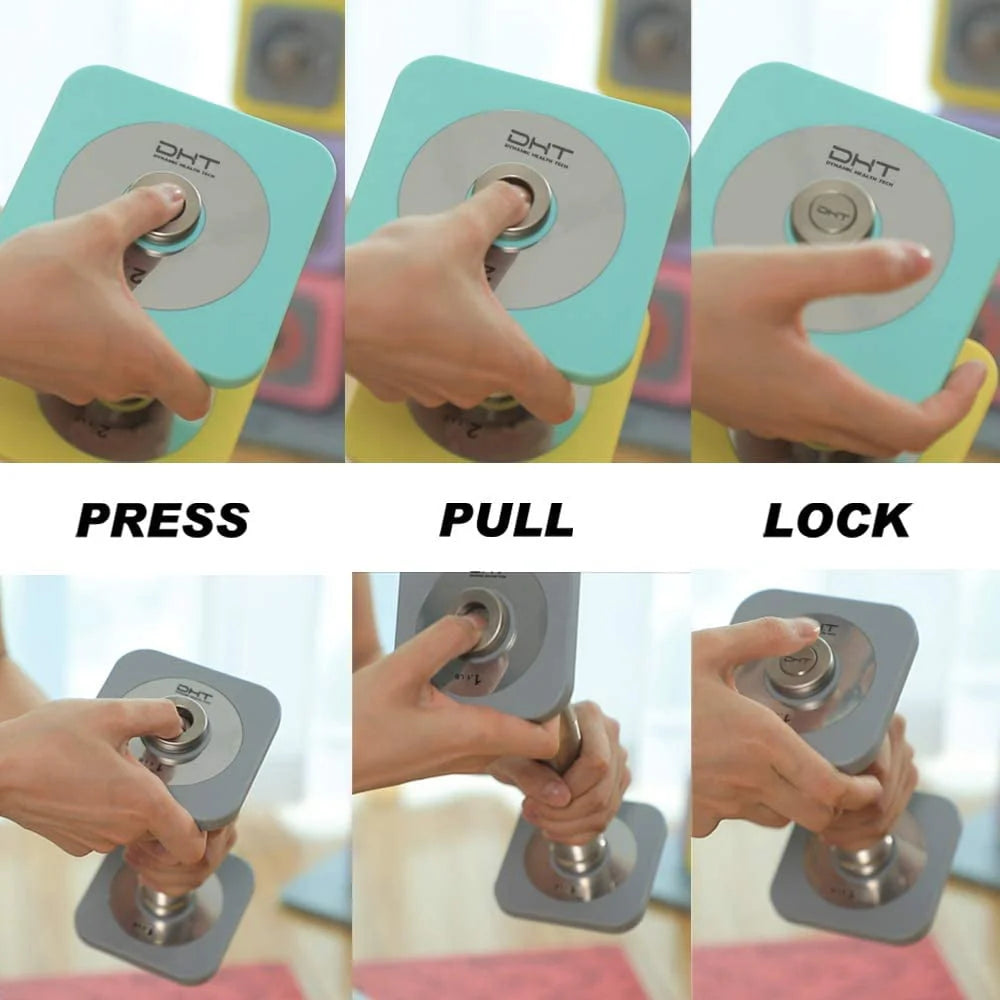 Adjustable Wall Mount Dumbbell & Barbell Set H8653