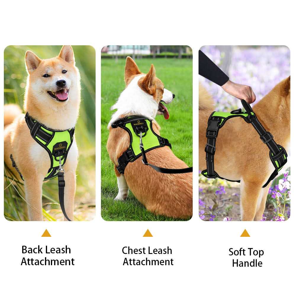 Reflective No Pull Dog Harness with Handle C4016