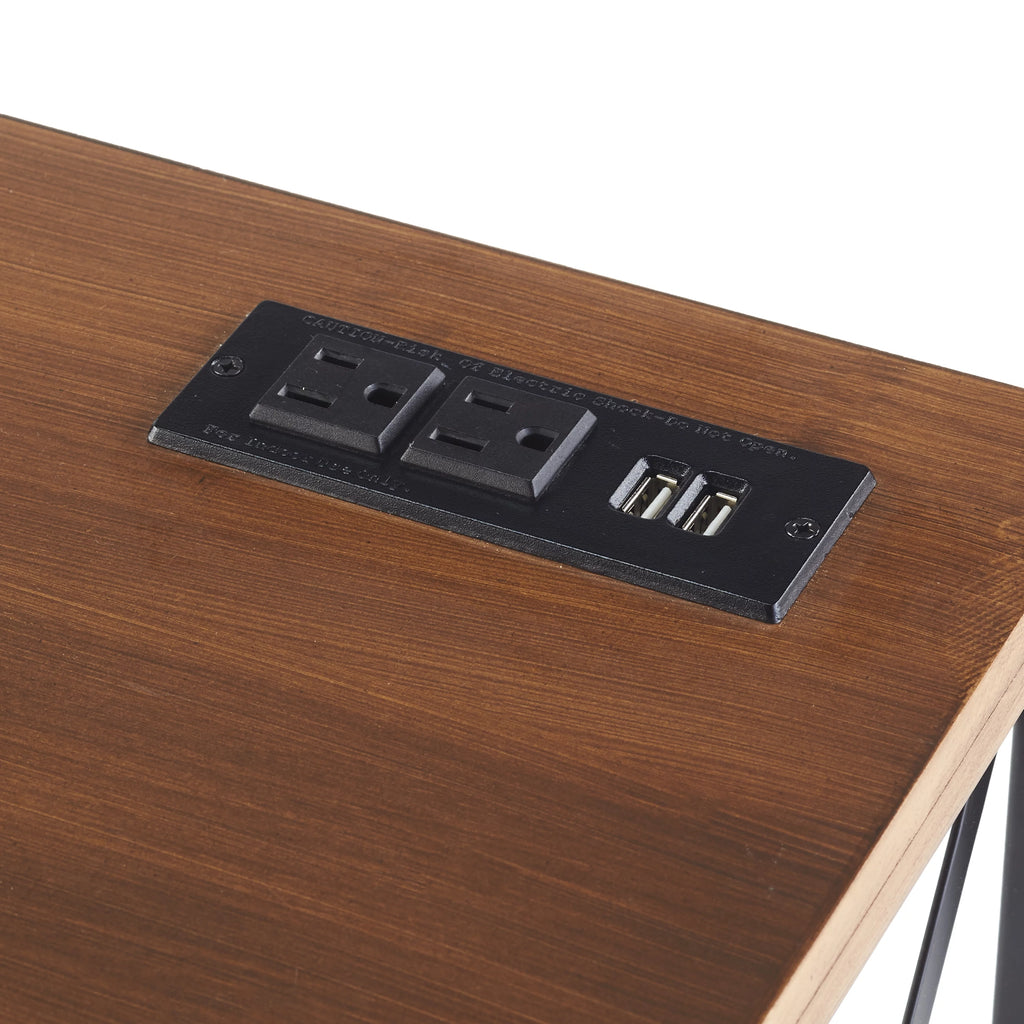 Powered Office Desk with Outlet & USB Port M2765