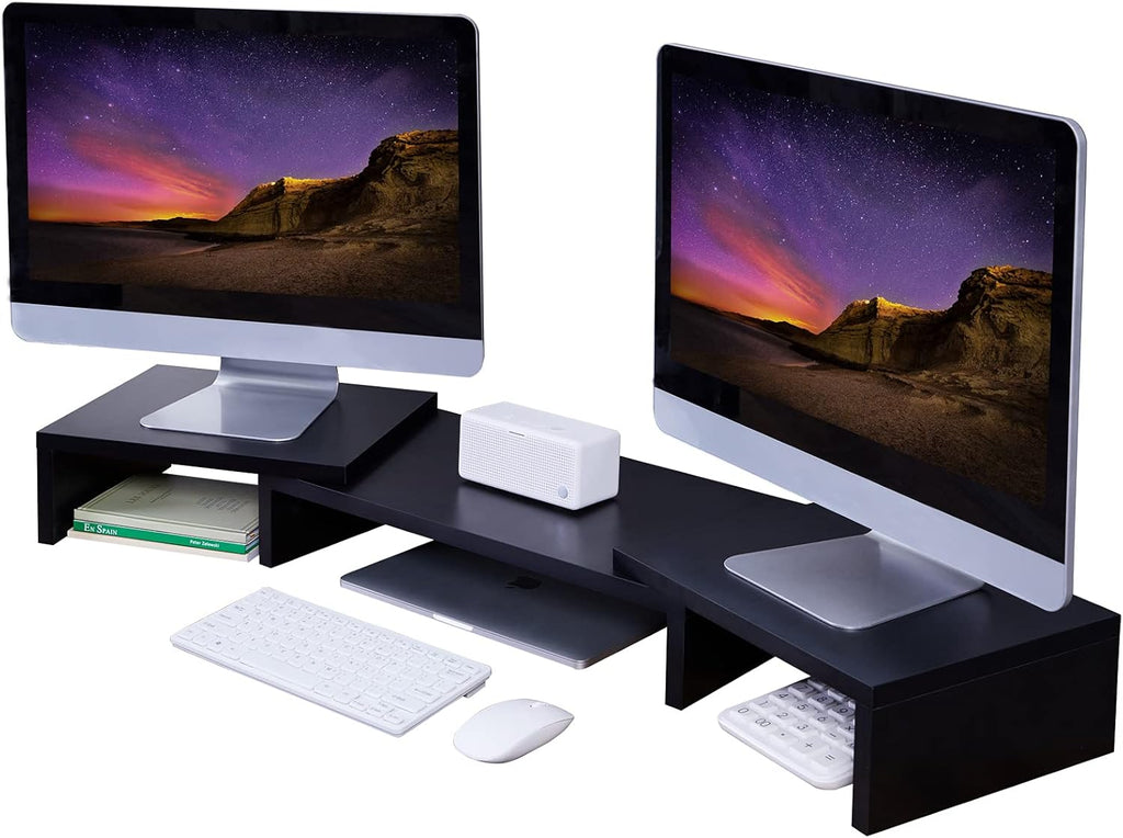 White Pack of 2 Monitor Stand Riser H52800