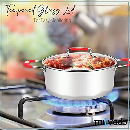 Stainless Steel Casserole Pot, 5 Quart Dutch Oven R9947