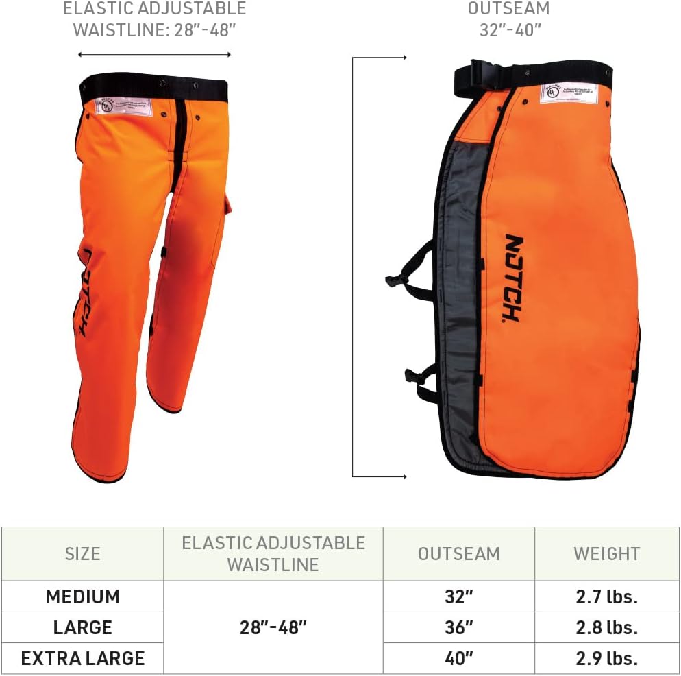 Medium Pack of 2 Chainsaw Chaps T546793