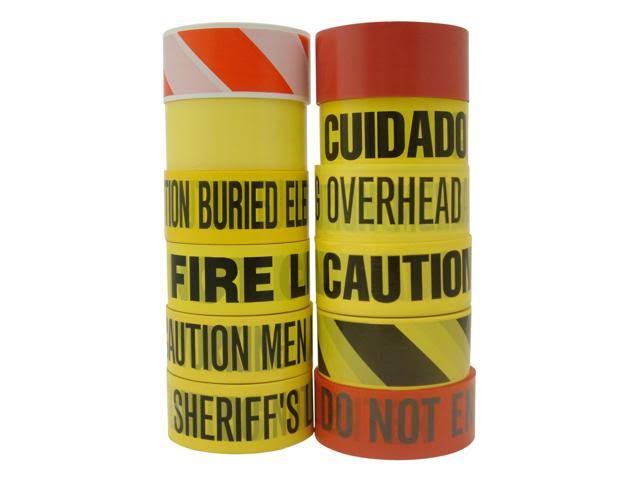 Yellow Barricade Tape 3 in. x 1000 ft. Y5720