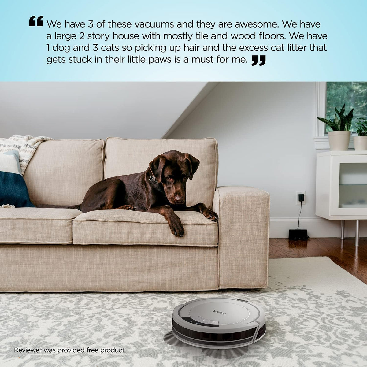 White Robot Vacuum M610